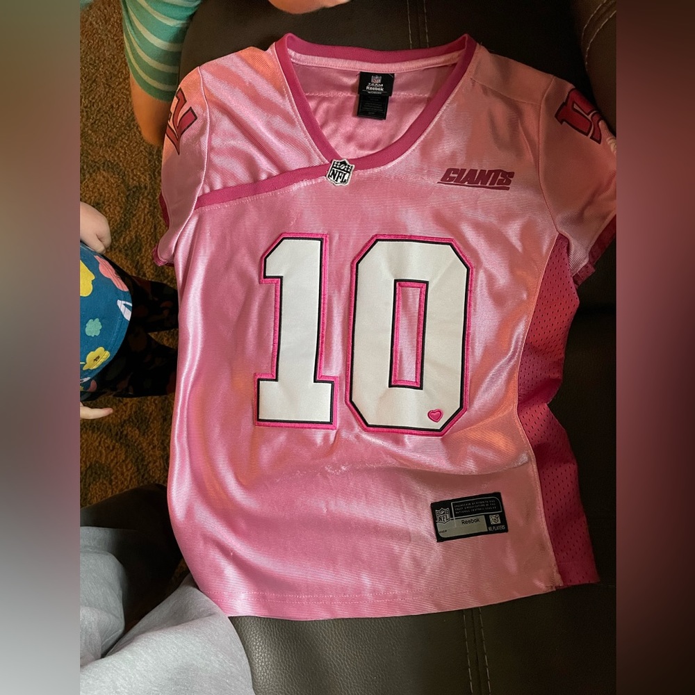 Pink Breast Cancer Eli Manning Woman’s Jersey